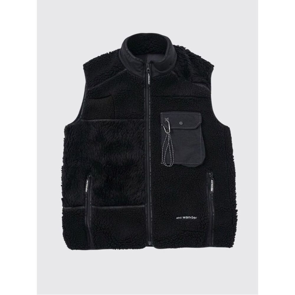 And Wander Suit Vest Men Black